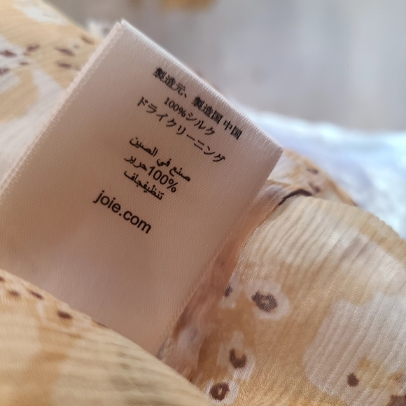 Joie Yellow Ruffled Crop Blouse - Picture 12 of 13